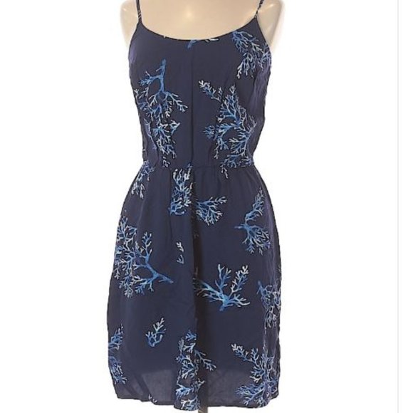 Old Navy Dresses & Skirts - Old Navy Blue Coral Printed Dress | S
